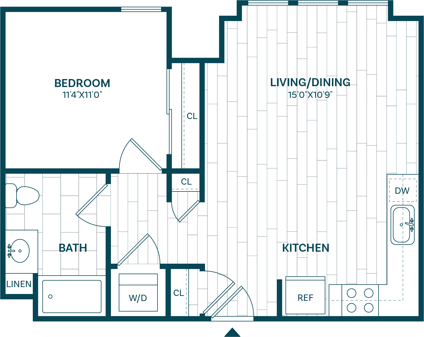 Floor Plan Image of Apartment Apt 425